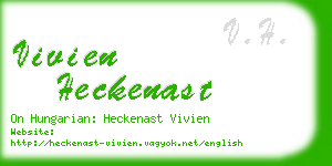 vivien heckenast business card